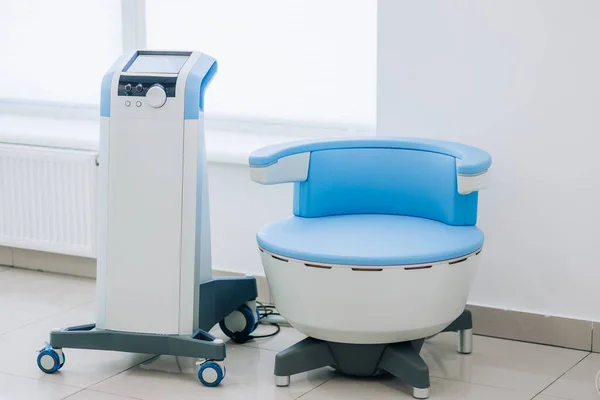 Doctor Office Chair Diagnostic Tools Close Apparatus Clinic — Stock Photo, Image