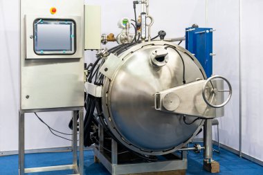 Otomatik otomatik otomatik otomatik klavye, gıda endüstrisinde üretim süreci için sterilizasyon ve plc elektrik kontrol dokunmatik ekran paneli
