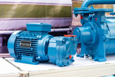 Tek aşamalı su ya da sanayi için sıvı halka vakum pompası ile elektrik indüksiyon motoru montajı
