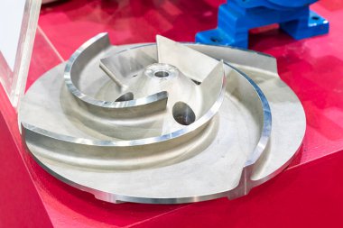 Sıvı transferi için santrifüj pompası için yarı metal döküm demir yarı açık itici bileşeni