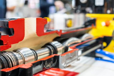 İlerleyen oyuk içindeki detay tek vida pompası gibi bağlantı çubuğu rotor stator transferi için mühürleme sıvı viskoz veya endüstriyel madde üretimi hassas makas