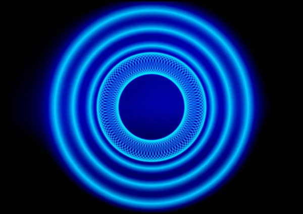 Графический Дизайн Круг Свечение Синим Цветом Фона Векторной Иллюстрации — стоковый вектор