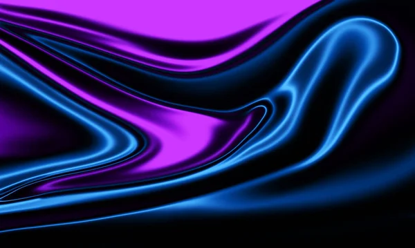 abstract background with smooth lines in purple, blue and black colors