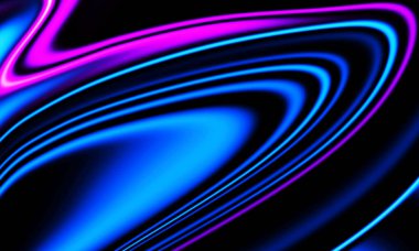 Pürüzsüz ve eğri çizgileri olan soyut mavi ve mor arkaplan grafik tasarımı illüstrasyonu 