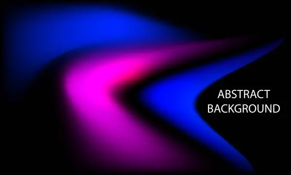 青と紫の波の線の抽象的な背景 ベクター図 — ストックベクタ