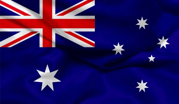 Realistic photo of the Australian flag