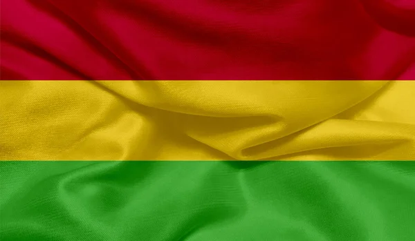 Foto Von Mali Flagge Mit Textur — Stockfoto