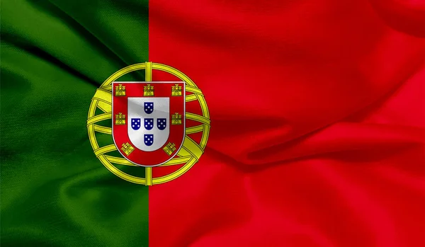 Portekiz Bayrağının Kumaş Desenli Fotoğrafı — Stok fotoğraf