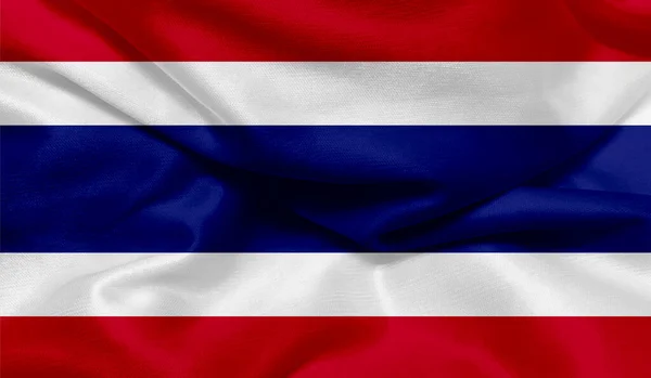 Zdjęcie Tajlandii Flagi Teksturami Tkaniny — Zdjęcie stockowe