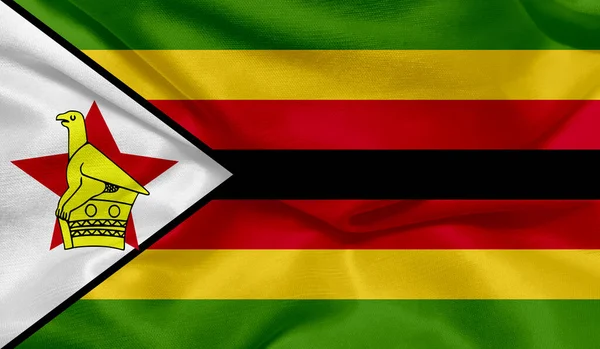 Foto Von Simbabwe Flagge Mit Textur — Stockfoto