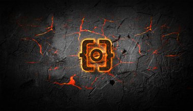 Renkli arkaplanda ordi şifreleme madeni para; renk sanatı