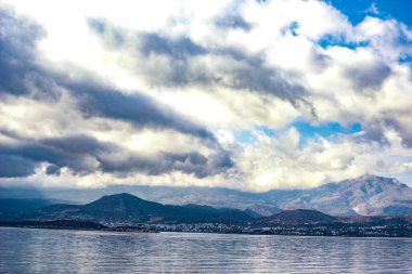 Girit adasının panoramik manzarası