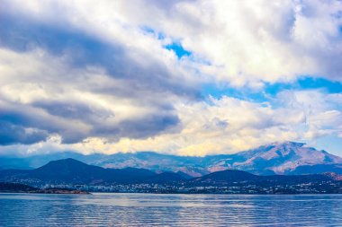 Girit adasının panoramik manzarası