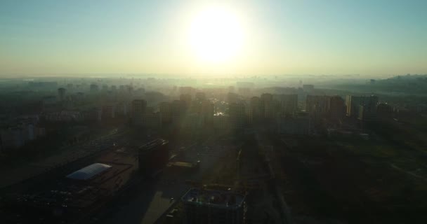 Modern Evler Kyiv Ukrayna Şafak Yaz Rus Hava Saldırısından Önce — Stok video