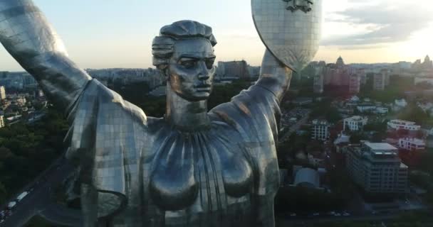 Monument Motherland Mother Kiev Symbol City Ukraine Museum Second World — Vídeos de Stock