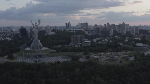 Monument Motherland Mother Kiev Symbol City Ukraine Museum Second World — Video