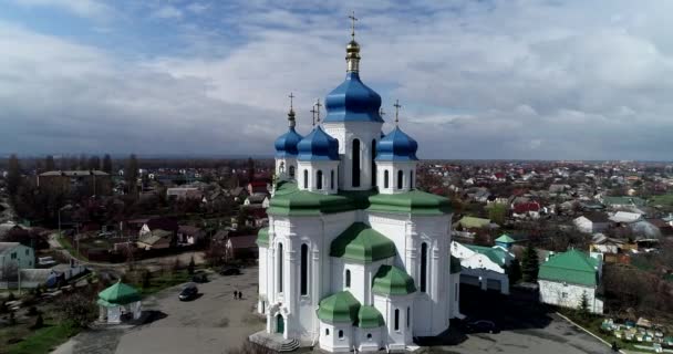 Cathedral Holy Trinity Troieshchyna Cathedral One Largest Ukrainian Orthodox Churches — Αρχείο Βίντεο