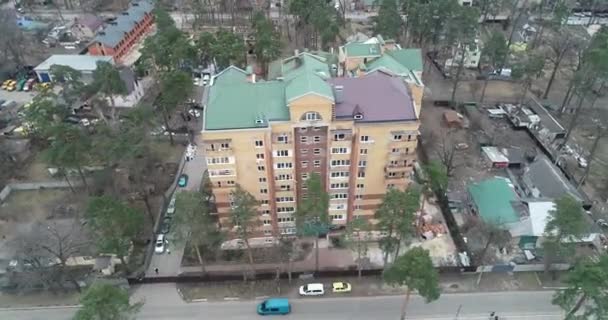 Destruction Air Strike Residential Buildings Civilians War Ukraine Destroyed Houses — Stockvideo