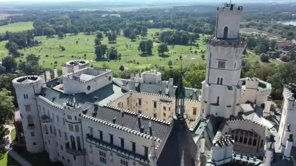 Hlubok Nad Vltavou는 공화국 유럽의 성입니다 여름에 — 비디오