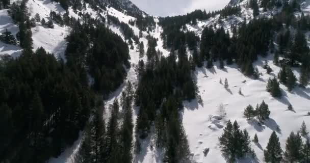 Veduta Aerea Delle Montagne Andorra Funicamp Encamp Andorra Vella Andorra — Video Stock