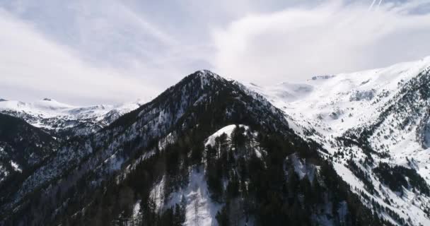 Luftaufnahme Der Andorra Berge Funicamp Encamp Andorra Vella Andorra Vieja — Stockvideo