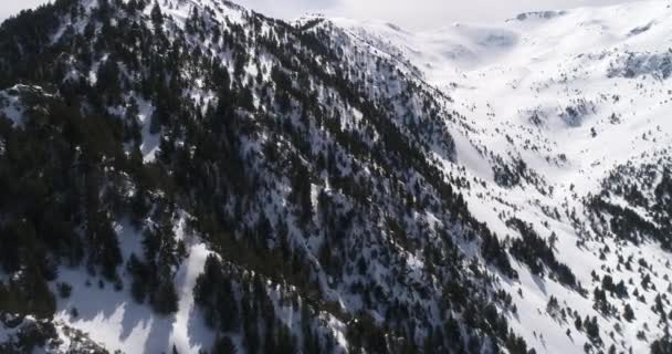 Vista Aérea Las Montañas Andorra Funicamp Encamp Andorra Vella Andorra — Vídeo de stock