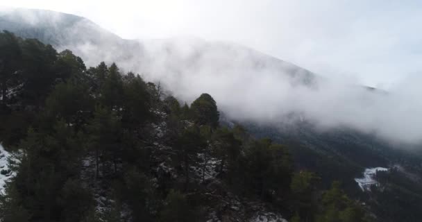 Vue Aérienne Des Montagnes Andorre Funicamp Encamp Andorre Vieille Andorre Séquence Vidéo Libre De Droits