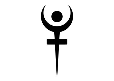 Hades ya da Plüton Astroloji Sembolü, cüce gezegen ya da gezegenimsi. Astrolojik hiyeroglif işareti. Astrolojik takvim. Jyotisha. Hinduizm, Hint ya da Vedik burçları. Vektör izole edildi