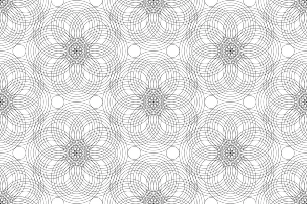 Nahtlose Muster Design Mandala Der Heiligen Geometrie Hintergrund Runde Geometrische — Stockvektor