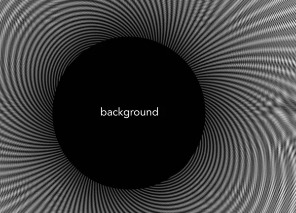 Rayons Soleil Radiaux Couleur Blanche Noire Fond Ligne Tourbillonnante Spirale — Image vectorielle