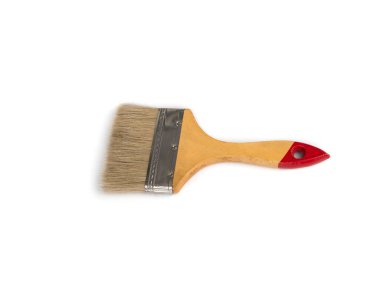 Beyaz arkaplanda yepyeni fırça