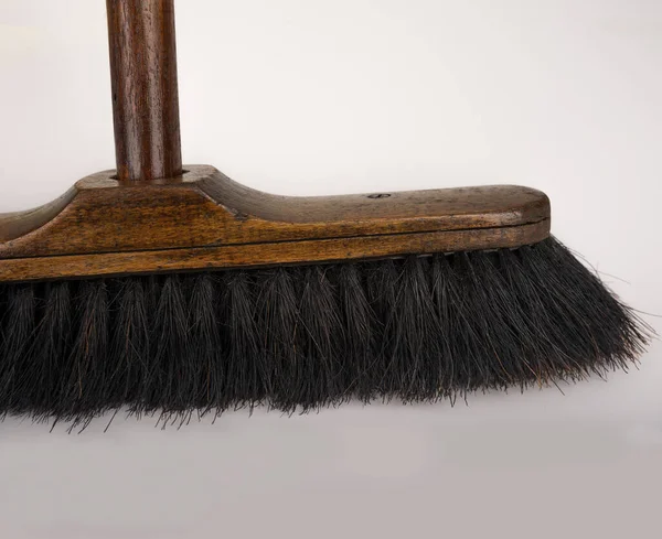 Broom Dari Rambut Kuda Alami Dari Tahun — Stok Foto
