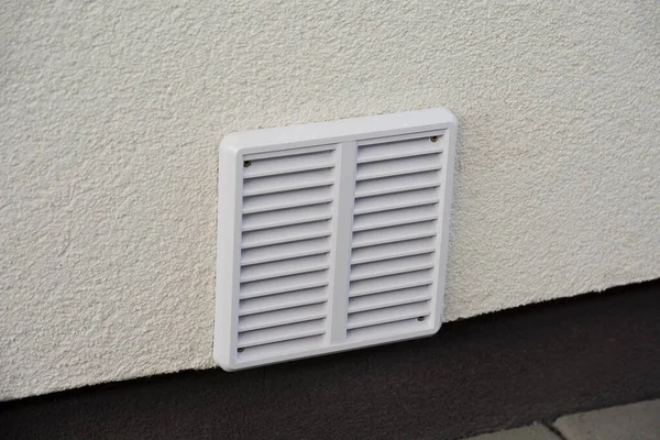 White Grille Ventilation Cover House — Stock Photo, Image