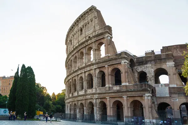 Древній Колізей Рим Італія Вранці — стокове фото