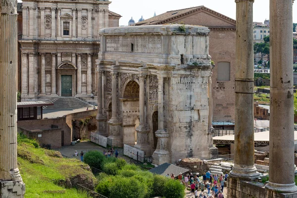 Římské Fórum Kuria Julia Římě Itálie — Stock fotografie