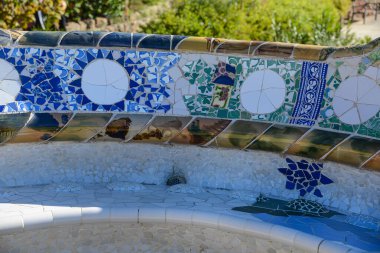 Barselona 'daki sanat müzesinden alınmış Venedik sütunlarıyla İspanya meydanı.
