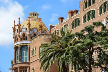Antoni Gaudi 'nin Barselona' daki Sant Pau Hastanesi