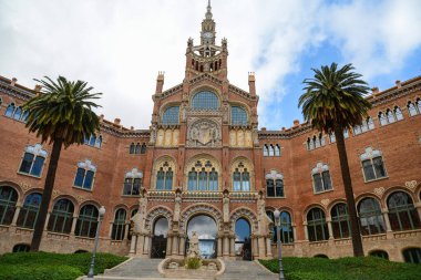 Antoni Gaudi 'nin Barselona' daki Sant Pau Hastanesi