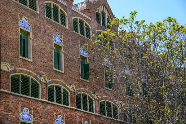 Antoni Gaudi 'nin Barselona' daki Sant Pau Hastanesi