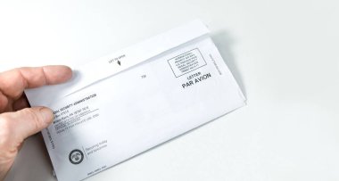 Sosyal Güvenlik İdaresi mektubu. Yaşayanlar ve Engelliler Sigortası