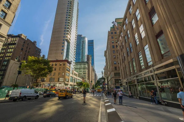 Prachtig Uitzicht Het Stadslandschap Van New York Zonnige Zomerdag Naar — Stockfoto