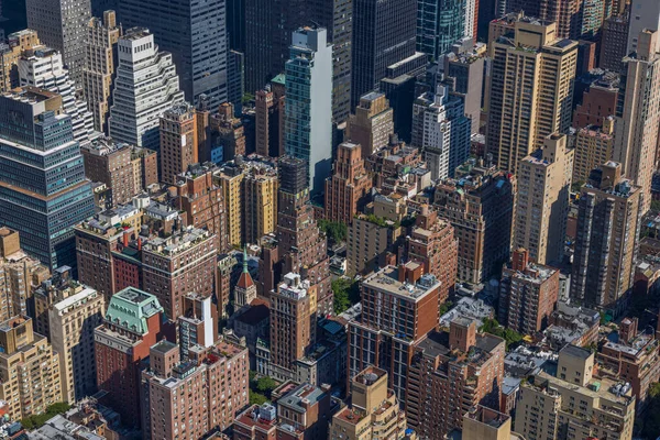 Prachtig Uitzicht Manhattan Wolkenkrabbers Stadsgezicht Achtergrond Naar New York Verenigde — Stockfoto