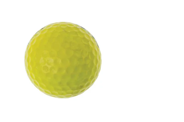 Close View Yellow Golf Ball Isolated White Background Sweden — Stock Photo, Image