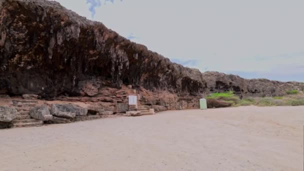 Beautiful View Quadirikiri Caves Arikok National Park Aruba — Vídeo de Stock