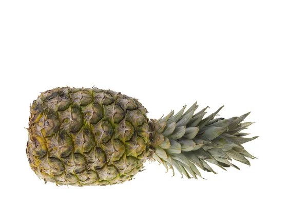 Makroaufnahme Der Ananas Isoliert Auf Weißem Hintergrund — Stockfoto