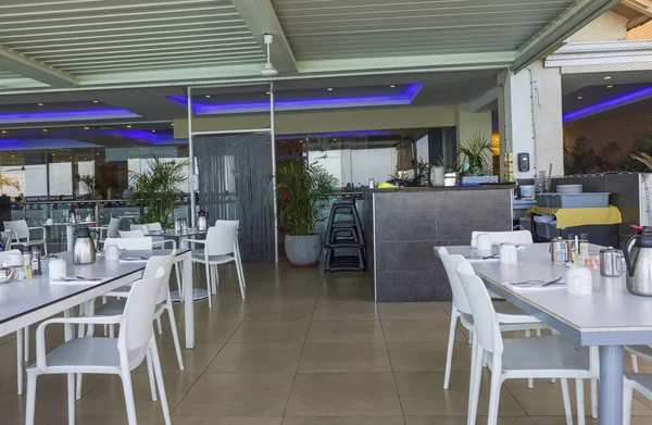 Interiör Utsikt Över Utomhus Hotell Restaurang Aruba Västindien 2023 — Stockfoto