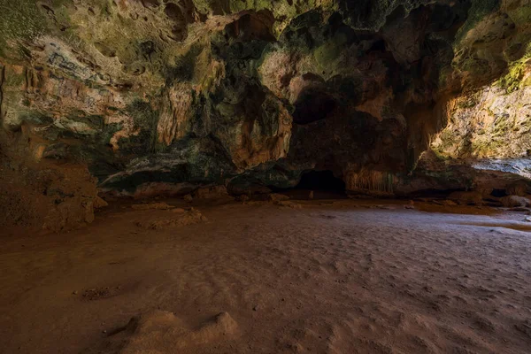 Hermosa Vista Cueva Quadirikiri Parque Nacional Arithe Aruba — Foto de Stock