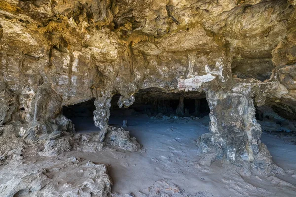 Hermosa Vista Interior Las Cuevas Quadirikiri Aruba — Foto de Stock