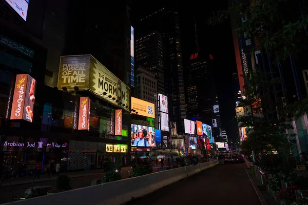 Bela Vista Noturna Manhattan Broadway Nova York Eua Nova Iorque — Fotografia de Stock