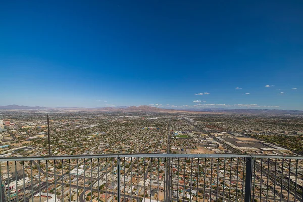 Vista Panorâmica Aérea Paisagem Las Vegas Dia Ensolarado Verão Eua — Fotografia de Stock